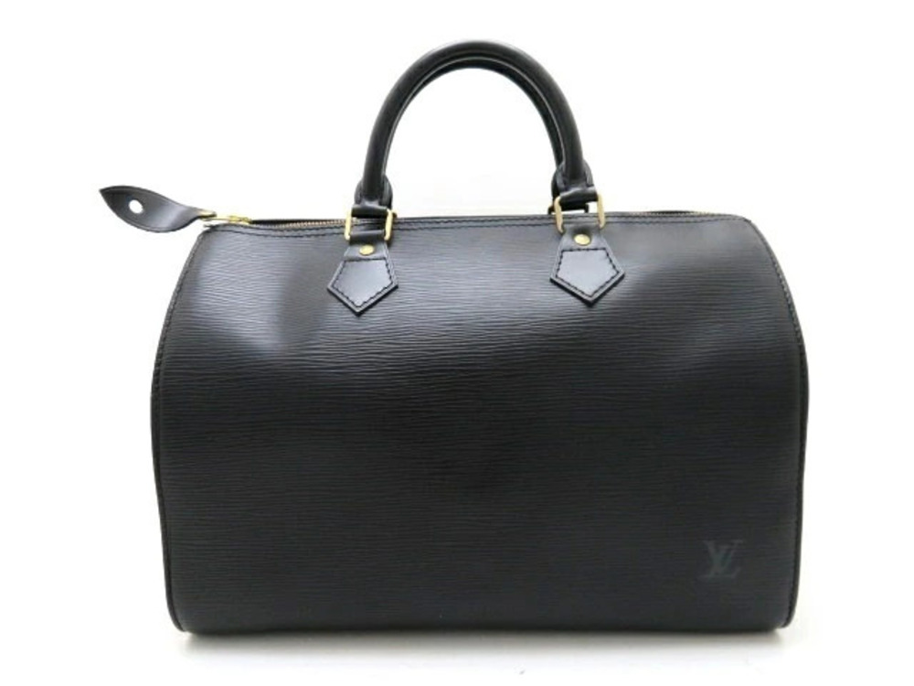 LOUIS VUITTON Bag Handbag Speedy Epi Noir Black